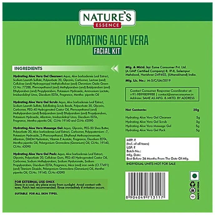 Natures Hydrating Aloe Vera Facial Kit