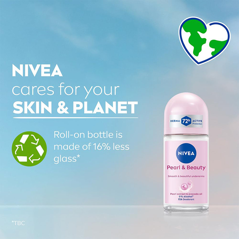 Nivea Pearl & Beauty Deodorant Roll On 50Ml