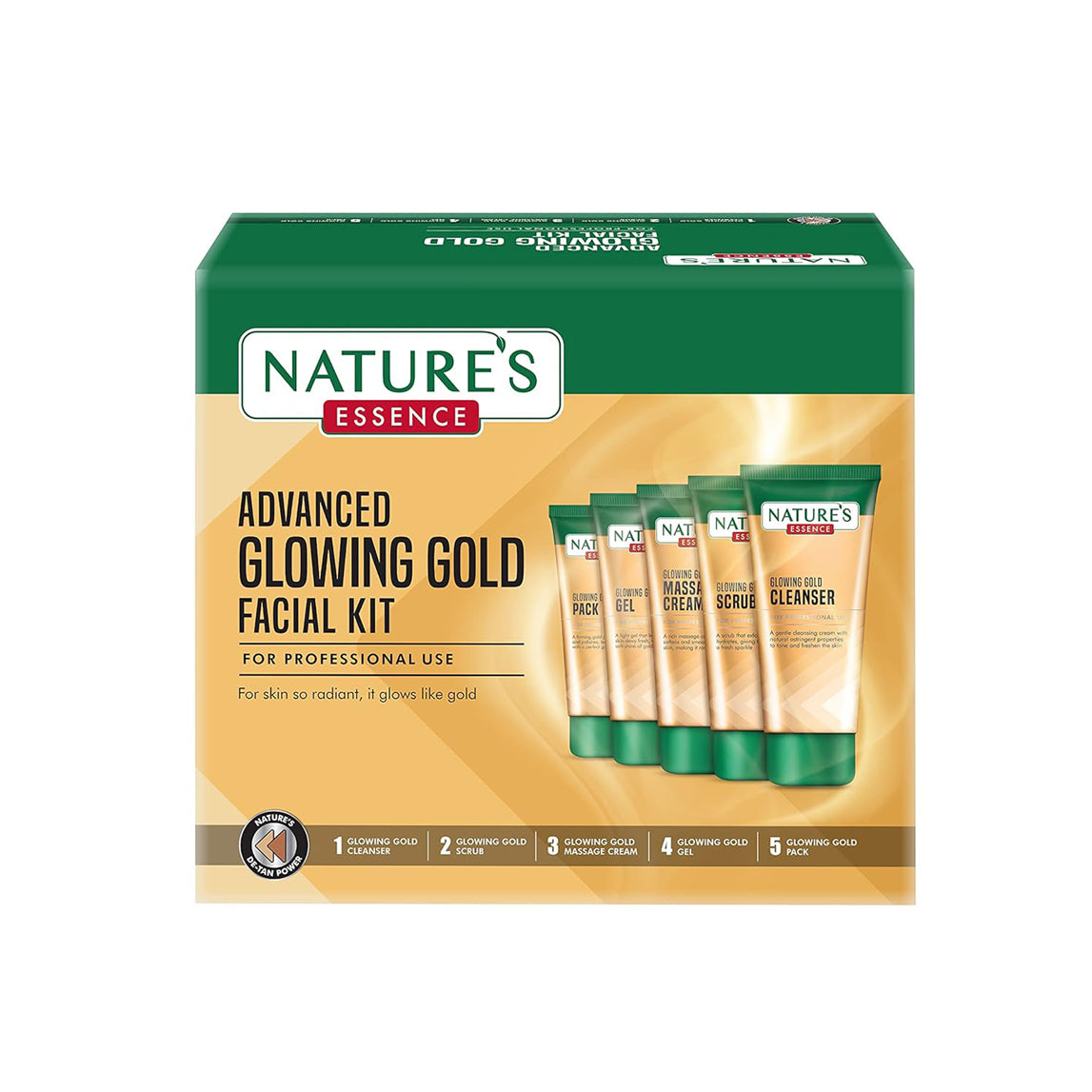 Natures Advanced Glowing Gold Facial Kit