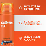 Gillette Icy Cool Menthol Shave Gel 195G