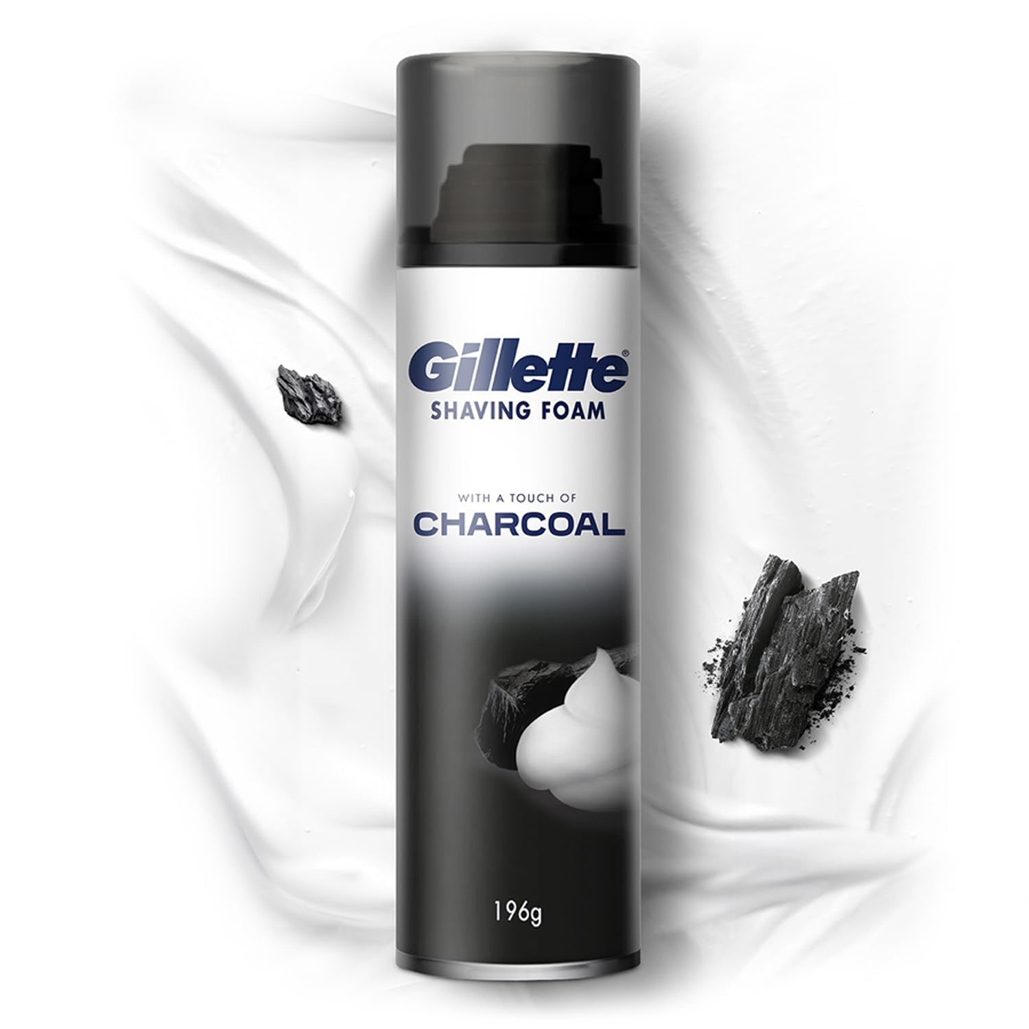 Gillette Shaving Foam With Charcoal 196G