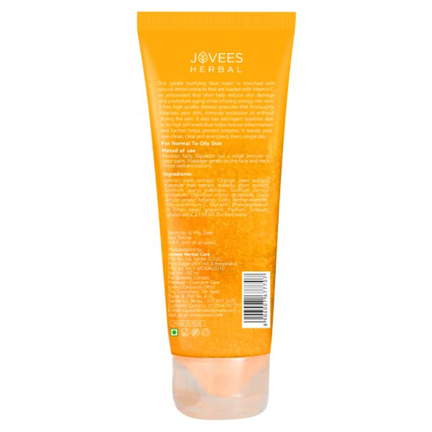 Jovees Lemon Face Wash Purifying & Glowing Skin