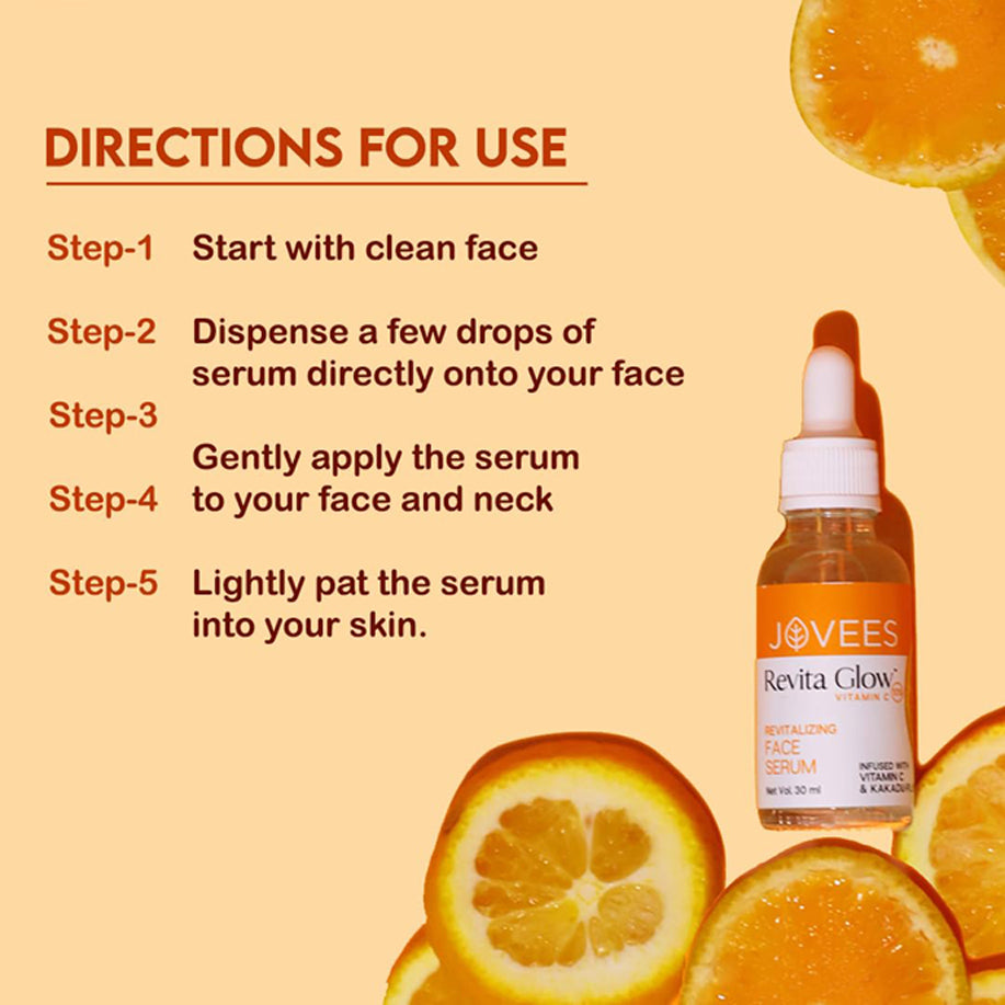 Jovees Herbal Vitamin C Face Serum Infused With Kakadu Plum 30Ml