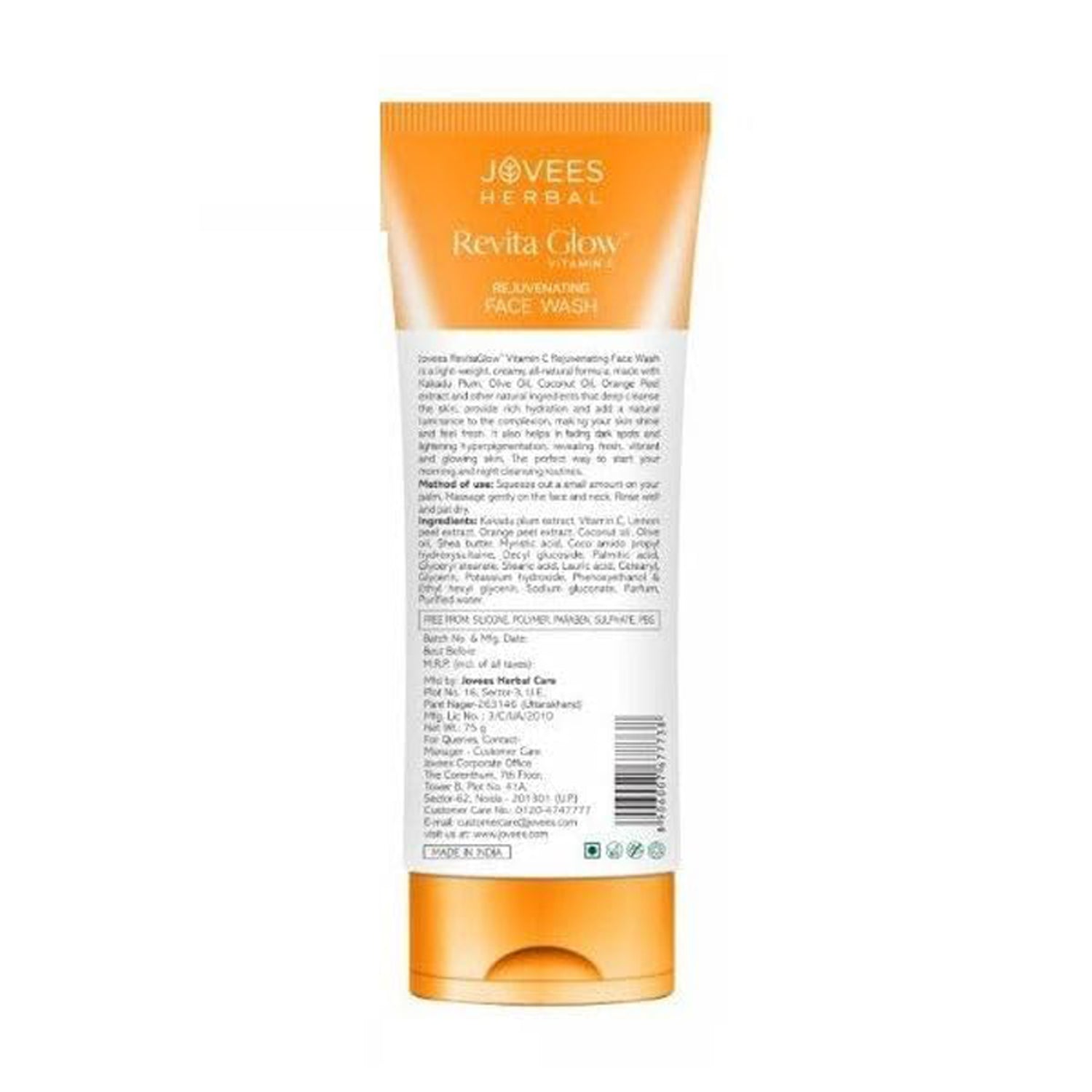 Jovees Revita Glow Vitamin C Face Wash 75G