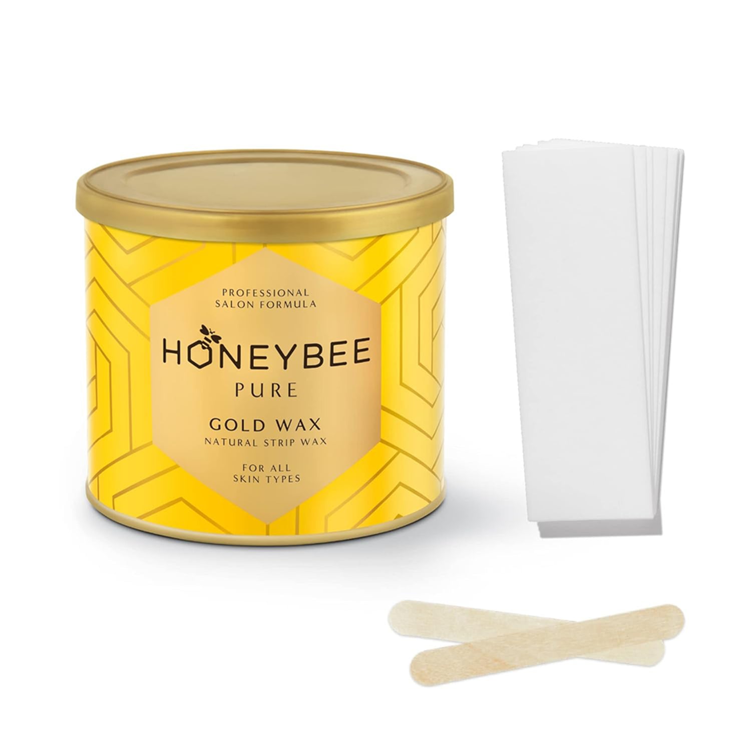 Honeybee Pure Gold Wax Natural Strip Wax 600Gm