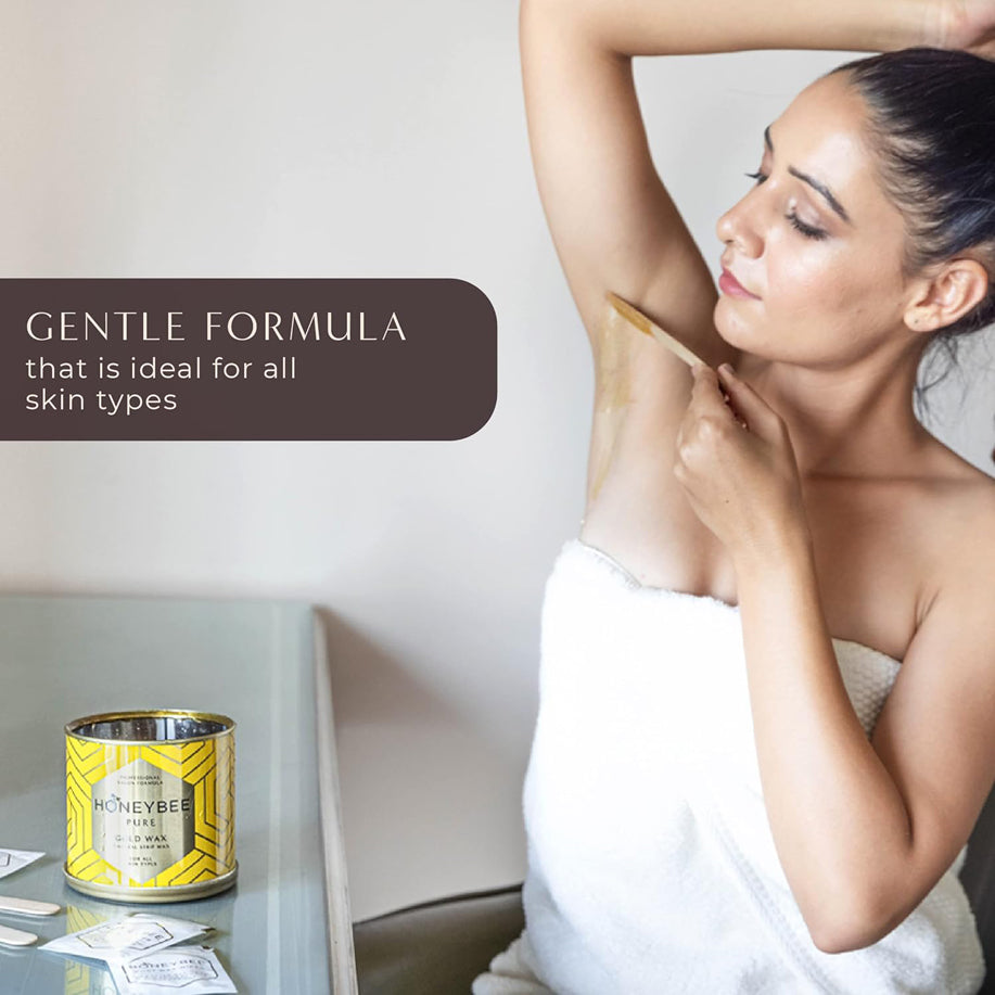 Honeybee Pure Gold Wax Natural Strip Wax 600Gm
