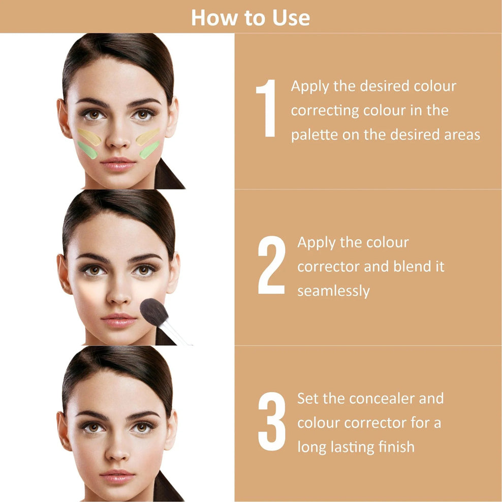 Swiss Beauty On The Move Concealer Palette 6 Color 7G