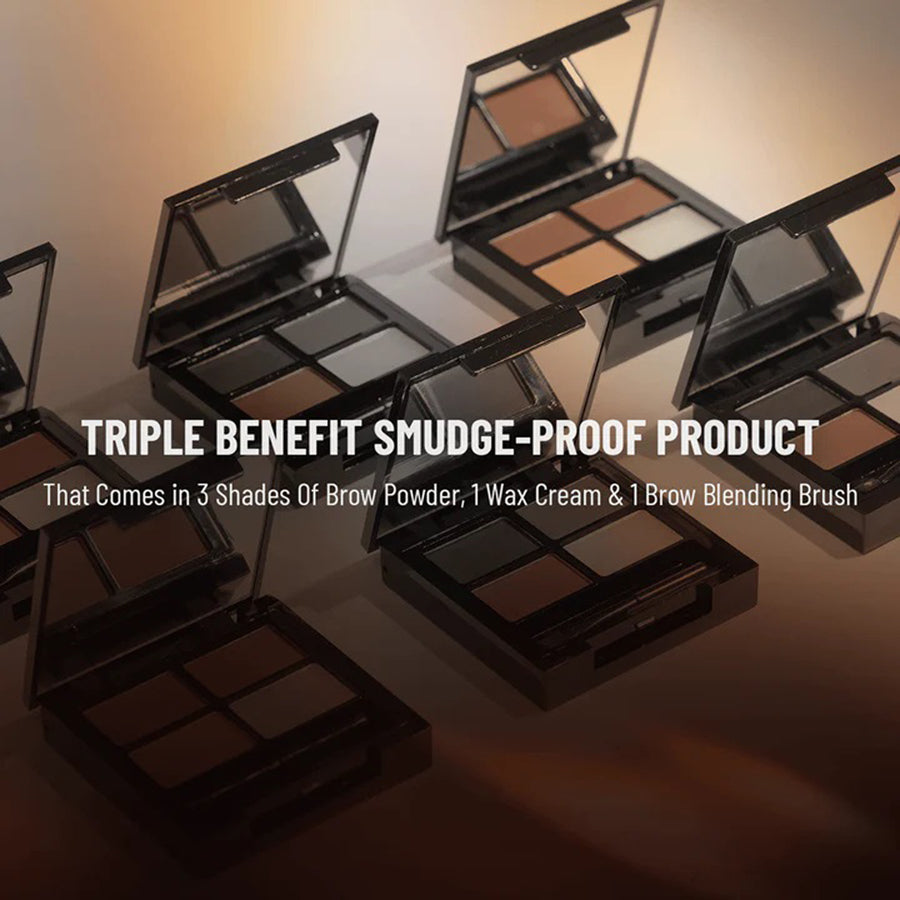Swiss Beauty Shape My Brows 3 Brows Powder + 1 Wax Cream