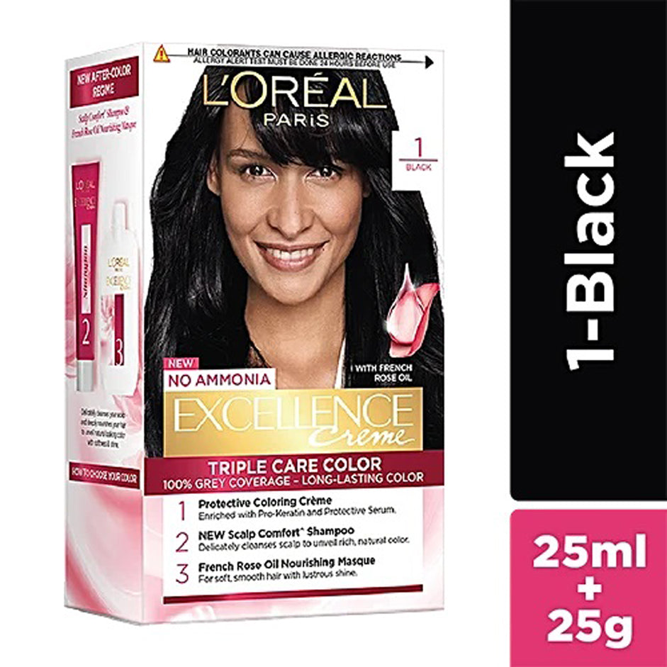 Loreal Paris Excellence Creme Triple Care Hair Color 25G+25Ml