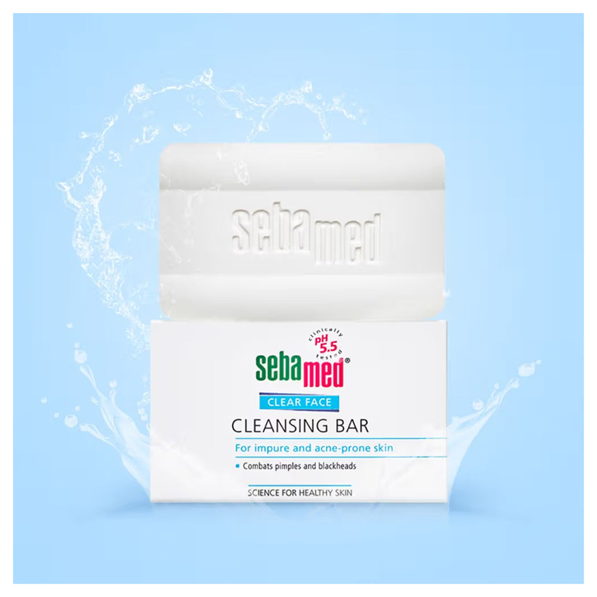 Sebamed Clear Face Cleansing Bar For impure And Oily Skin 100G