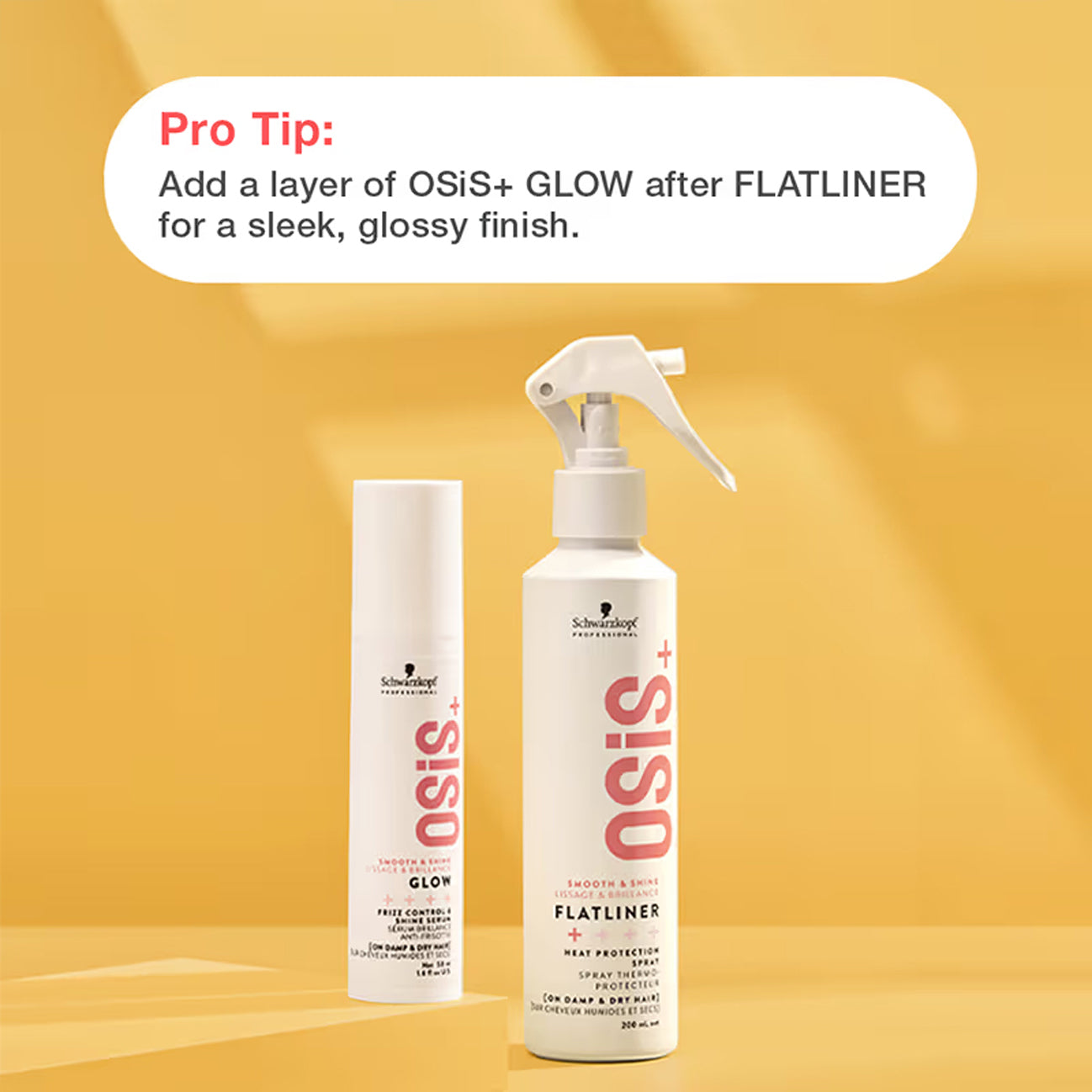 Schwarzkopf Osis+ Smooth & Shine Flatliner++++ Heat Protection Spray 200Ml