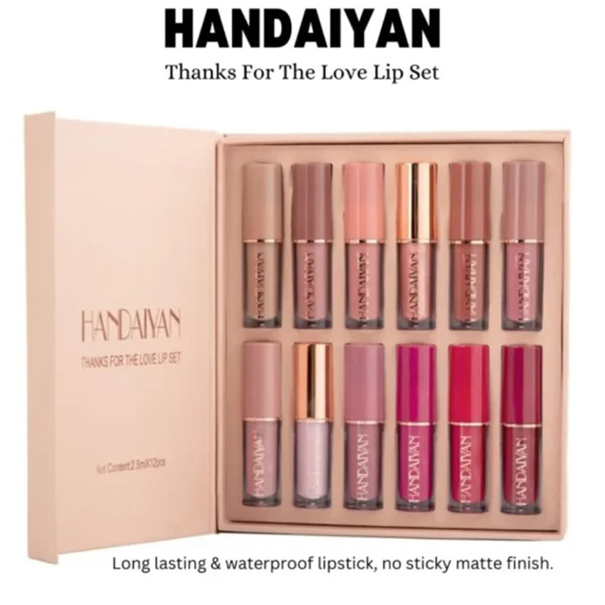 Handaiyan Thanks For The Love Lip Set 2.5*12Ml