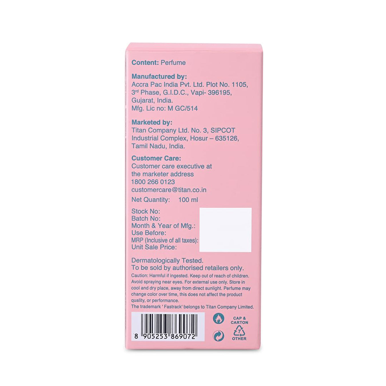 Fastrack Perfume Beat 100Ml