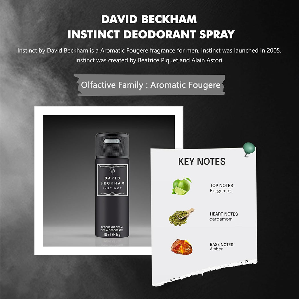 David Beckham Instinct Deodorant Spray 150Ml