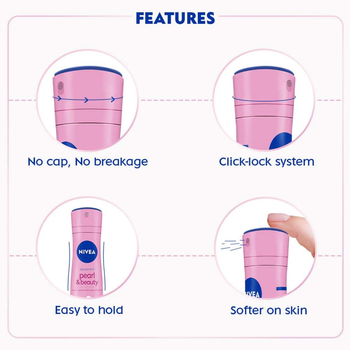 Nivea Deodorant Pearl & Beauty Radiance With Pearls 150Ml