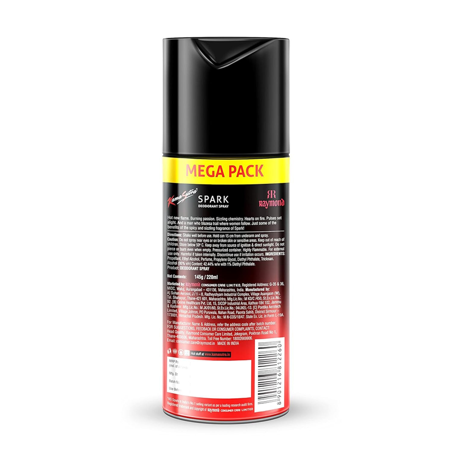 Kama Sutra Spark Deodorant Spray 100G