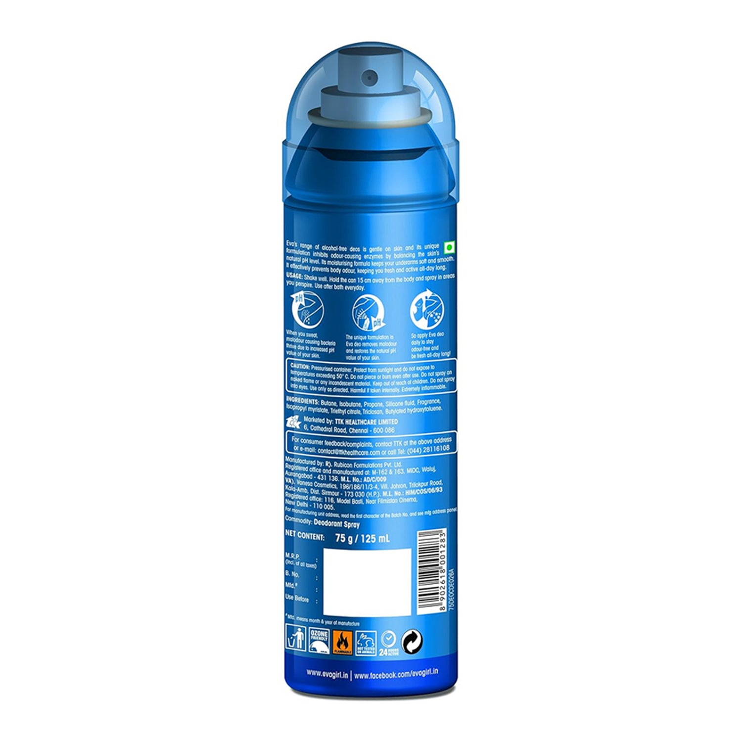 Eva Dew Deodorant Body Spray 125Ml