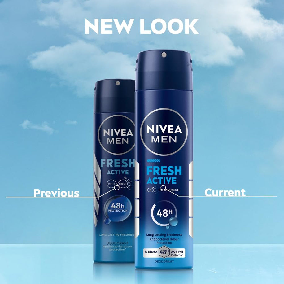 Nivea Men Cool Kick Long Lasting Freshness Deodorant 150Ml