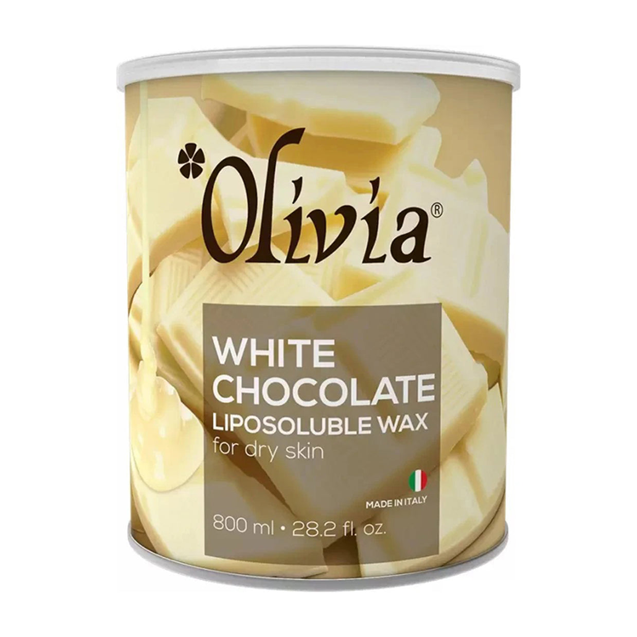 Olivia White Chocolate Liposoluable Hair Removal Wax For Dry Skin 800Ml
