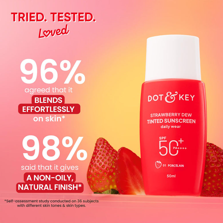 Dot & Key Strawberry Dew Tinted Sunscreen Spf 50+ Pa++++ 50Ml