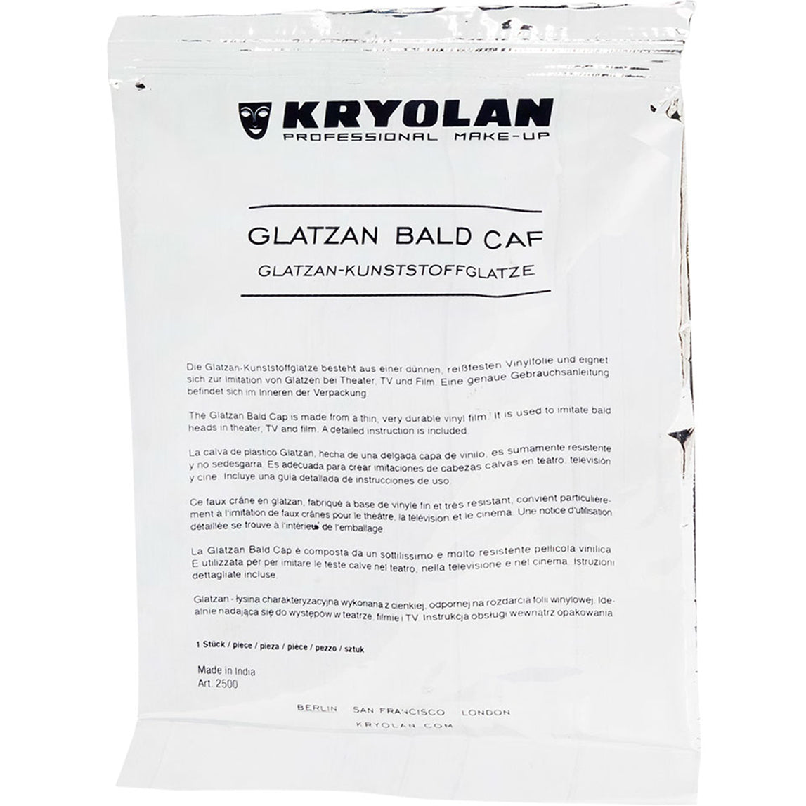 Kryolan Glatzan Bald Cap Large (57Cm)