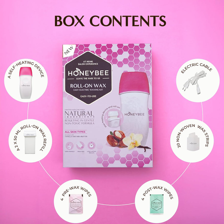 Honeybee Roll On Wax Electring Waxing Kit