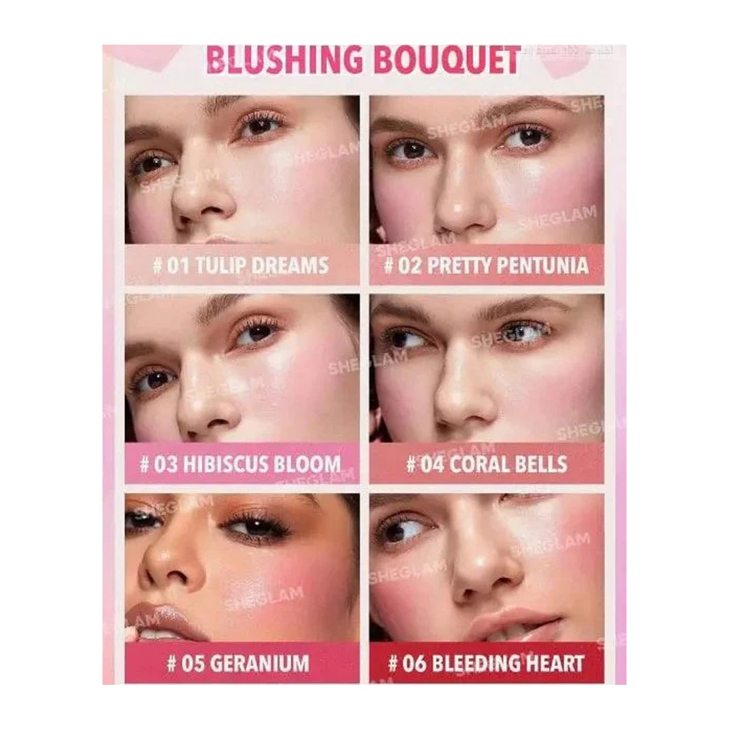Sheglam Flush Crush Cream Blush Palette 12G