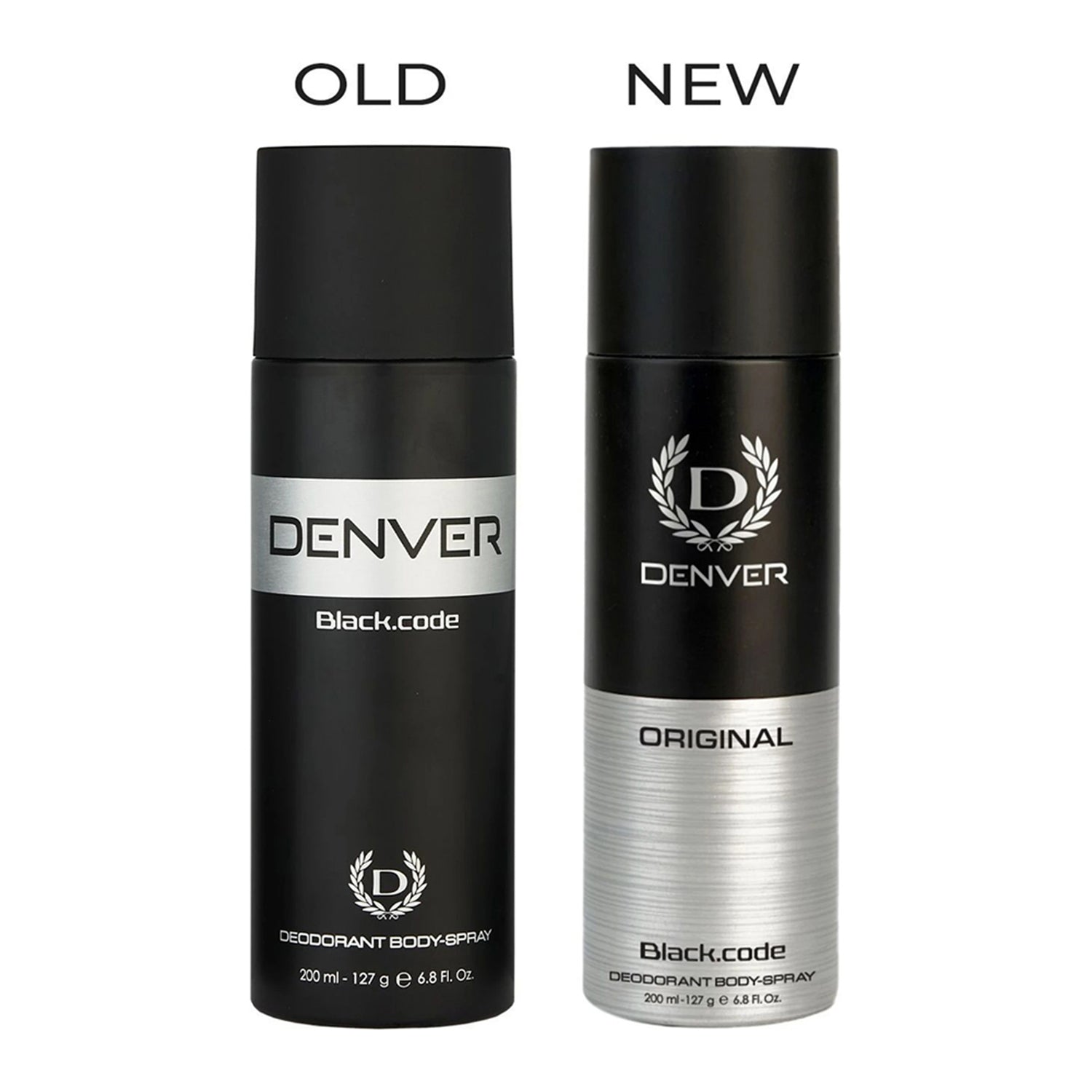 Denver Original Black Code Deodorant Body Spray 165 Ml For Men