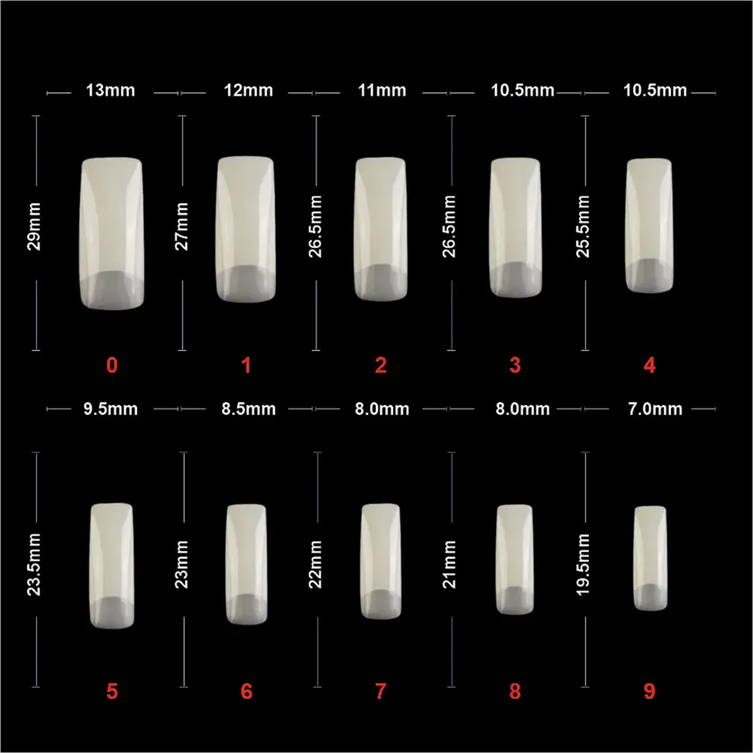 Shills Soft Gel Half Cover Tip-Pt13-Natural