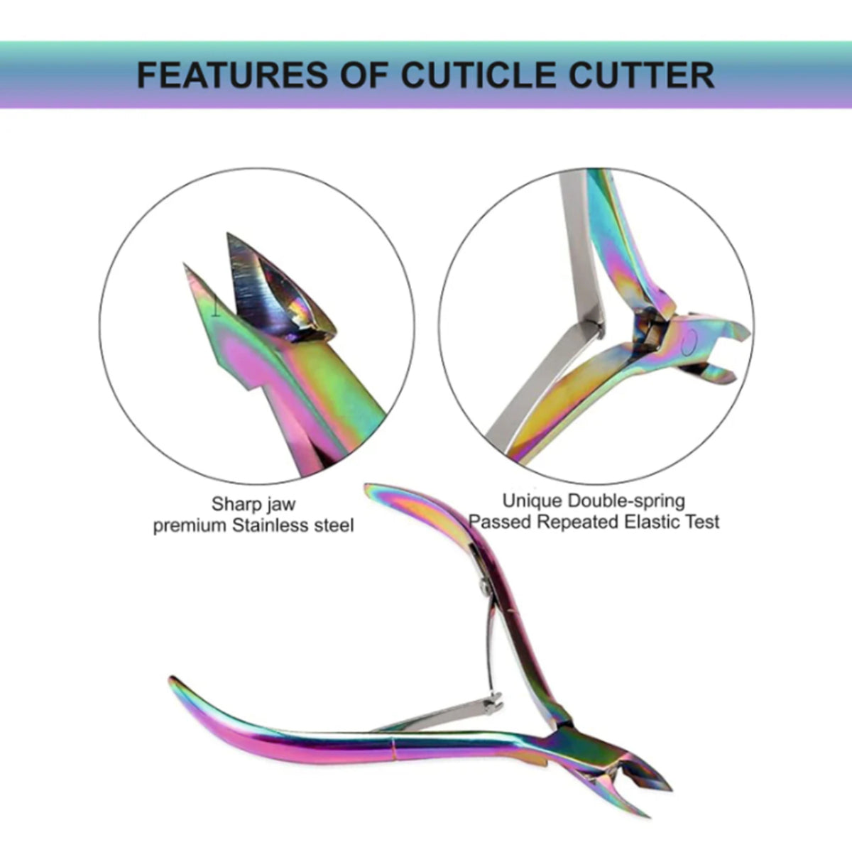 Shills Ultra Sharp Rainbow Cuticle Cutter Spn-247 1B