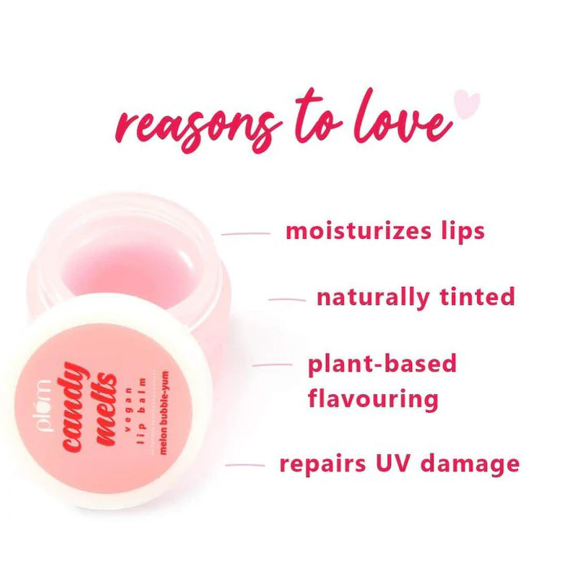 Plum Candy Melts Vegan Lip Balm 12G