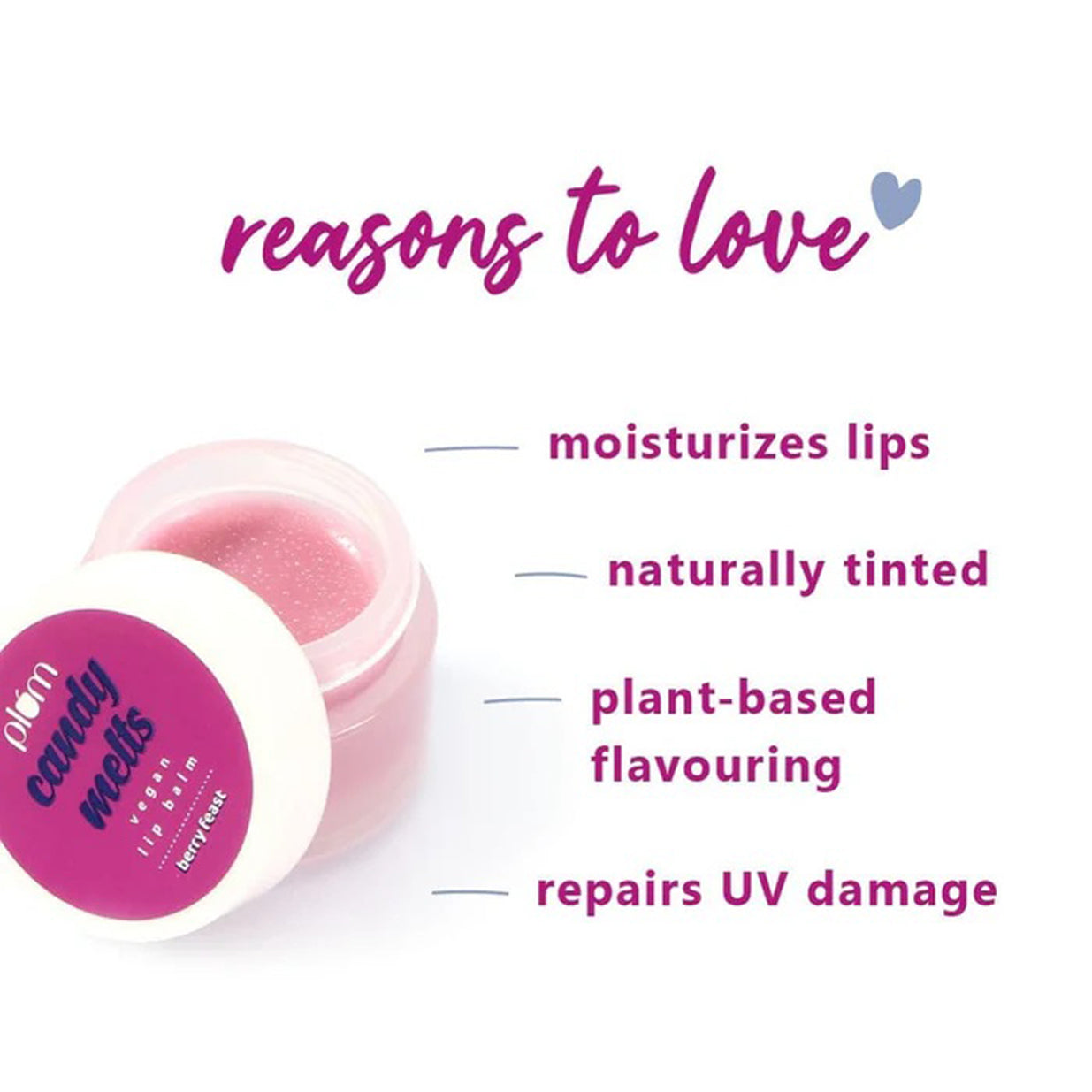 Plum Candy Melts Vegan Lip Balm 12G