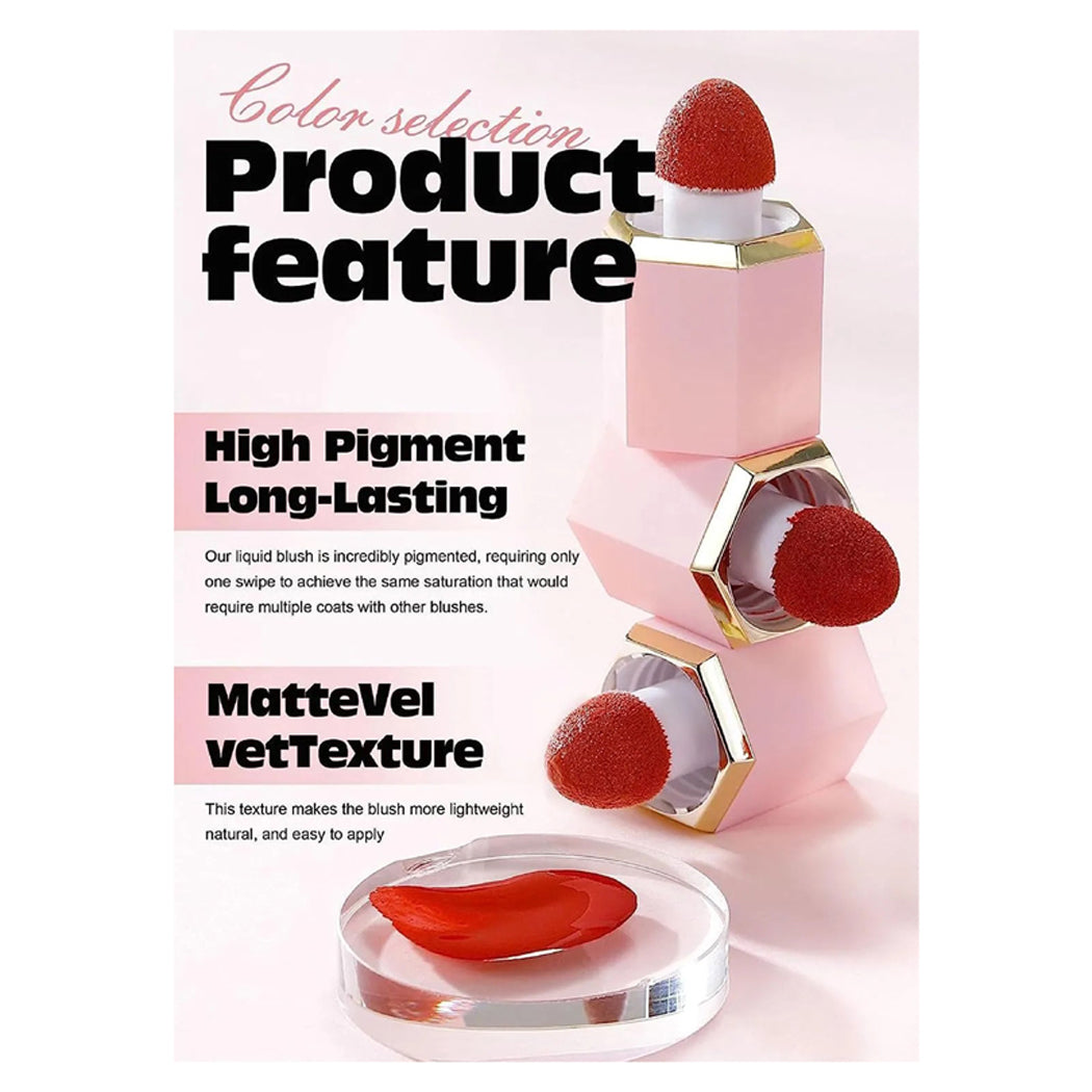 Handaiyan 6 Color Mousse Liquid Blush Set 7G*4Pcs