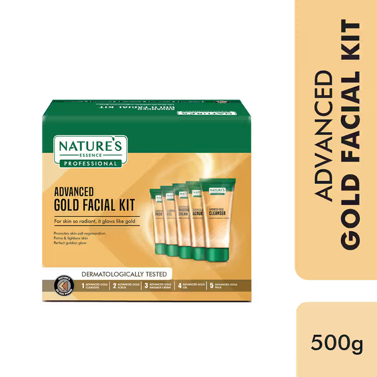Natures Advanced Glowing Gold Facial Kit
