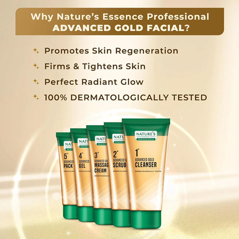 Natures Advanced Glowing Gold Facial Kit