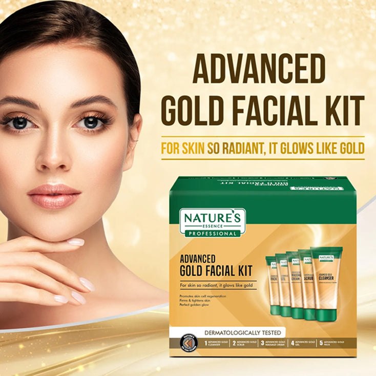 Natures Advanced Glowing Gold Facial Kit