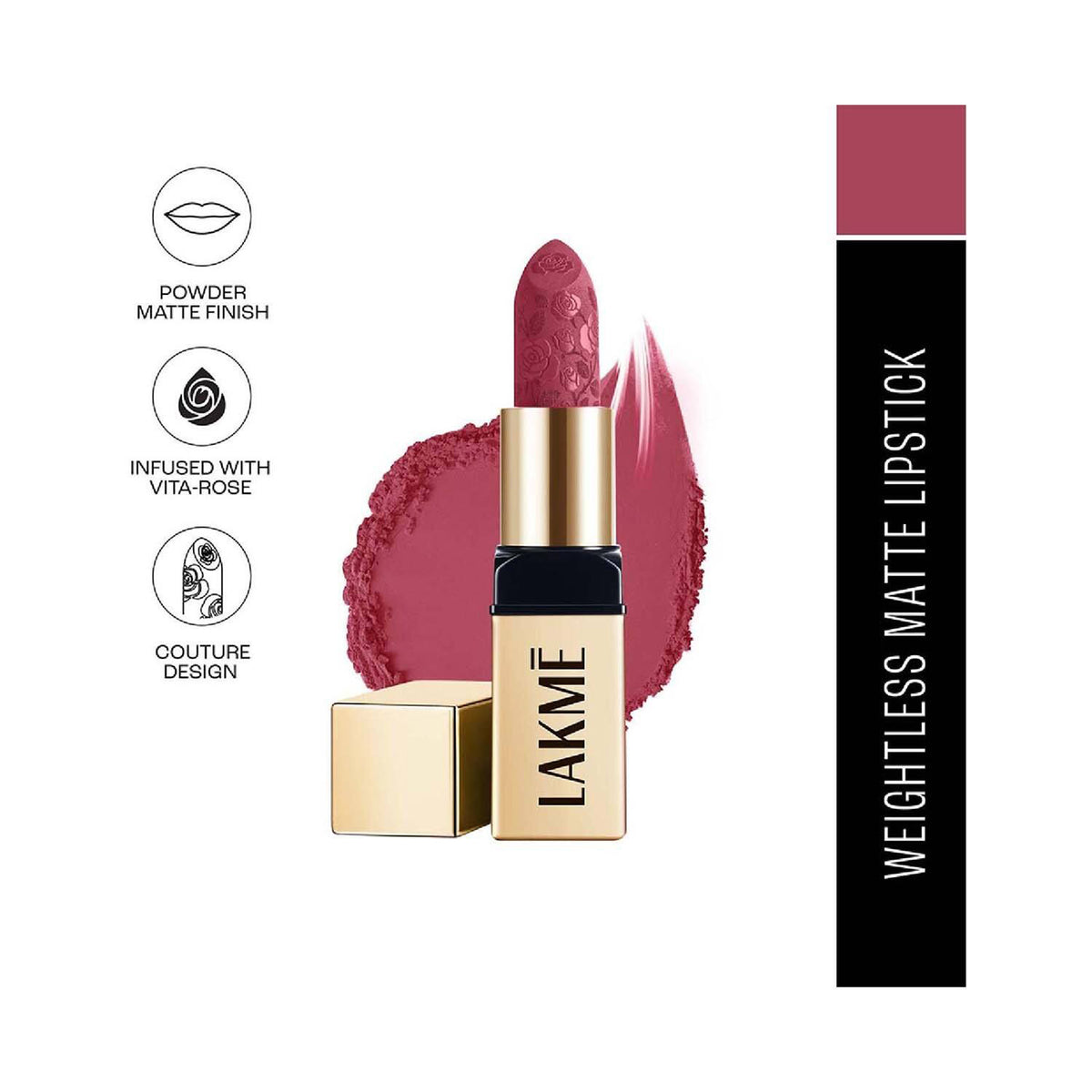 Lakme Rouge Bloom Powder Bullet Lipstick 4G