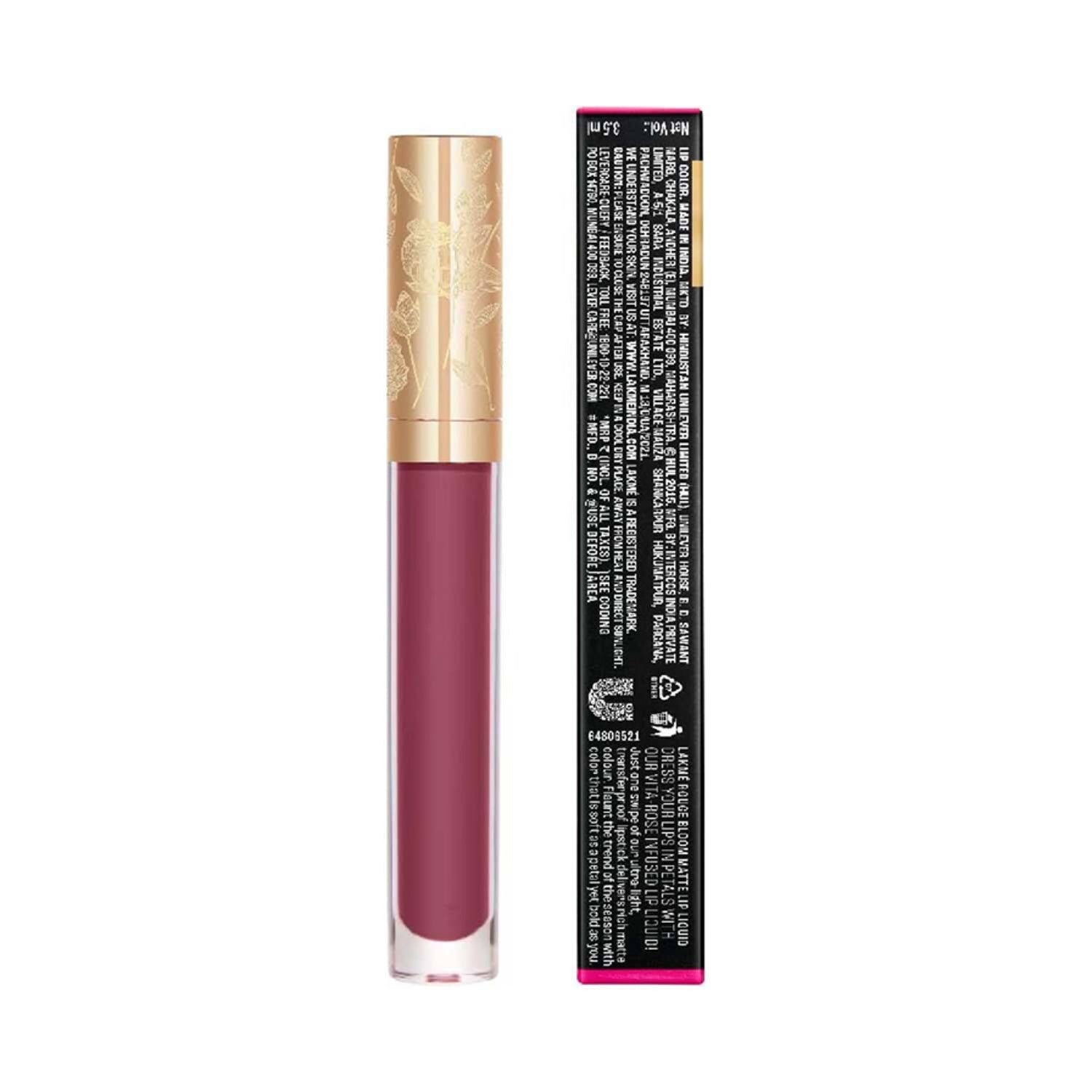 Lakme Bloom Matte Lip Liquid Lipstick 3Ml