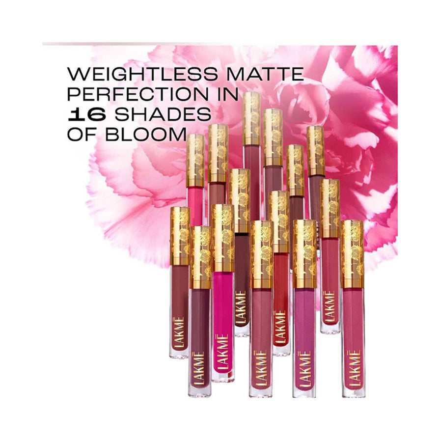 Lakme Bloom Matte Lip Liquid Lipstick 3Ml