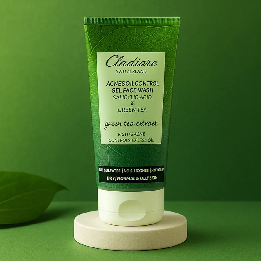 Cladiare Acne Oil Control Gel Face Wash With Green Tea Extracts