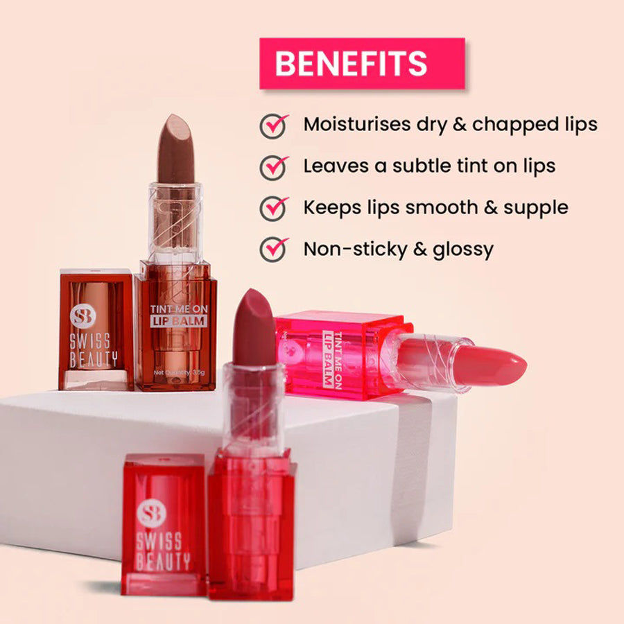 Swiss Beauty Tint Me On Lip Balm 3.5G