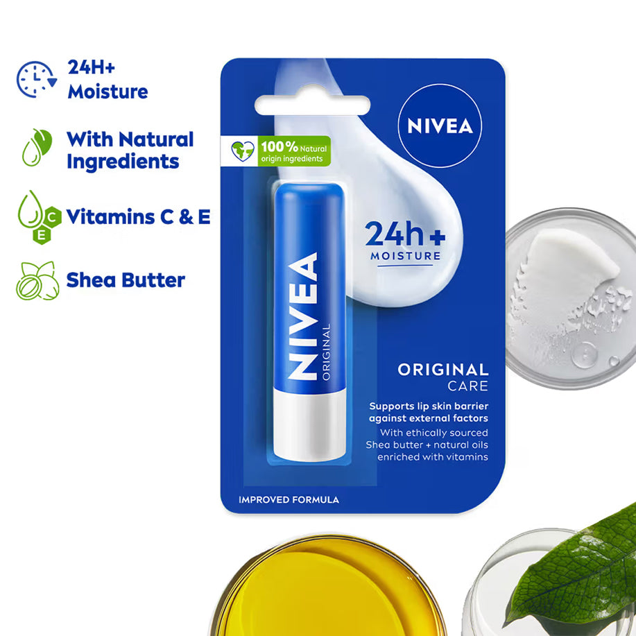 Nivea 24H Moisture Lip Care Lip Balm 4.8G