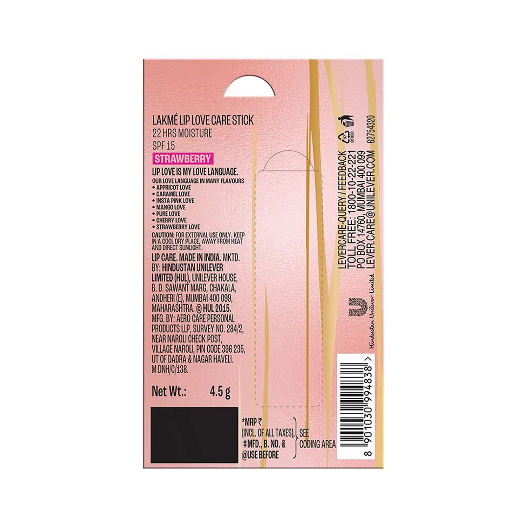 Lakme Lip Love Care Stick Spf 15 Lip Balm 4G