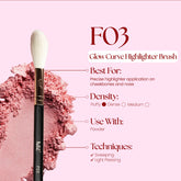 Felic 21 Face Brush F03 Glow Curve Highlighter Brush
