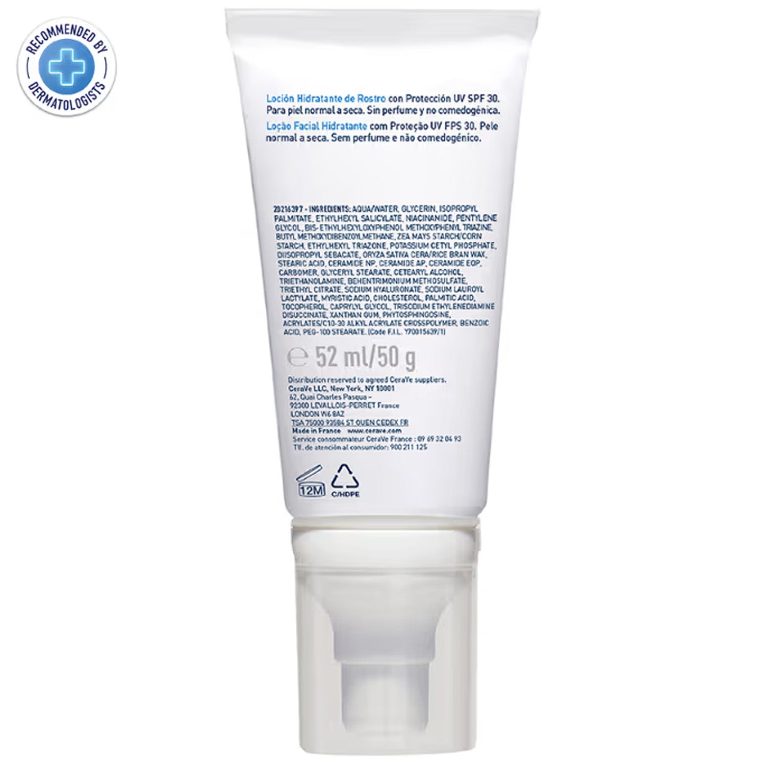Cerave Facial Moisturising Lotion For Normal To Dry Skin Am Spf50
