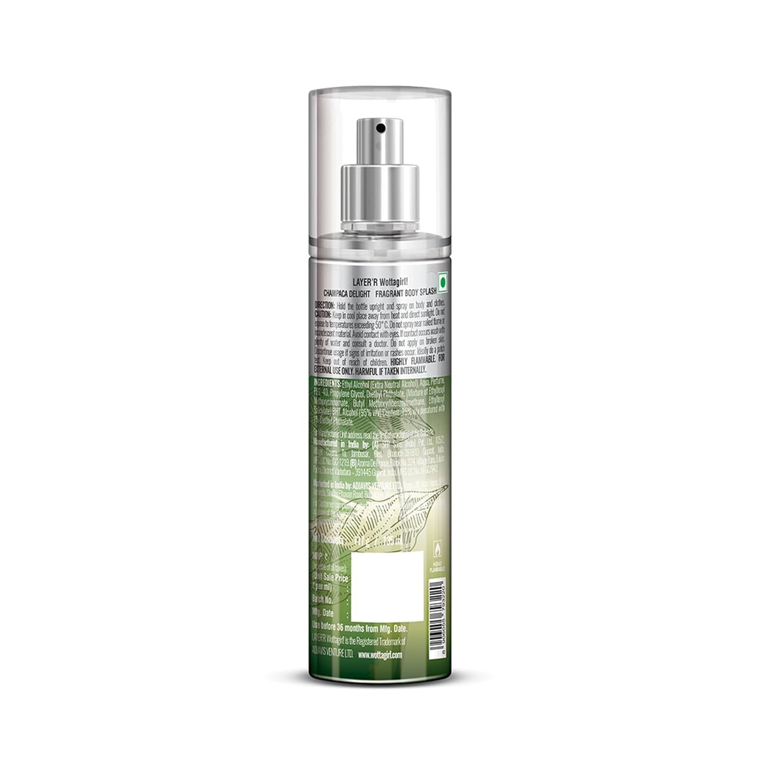 Layer R Wottagirl Champaga Delight Body Splash For Her 135Ml