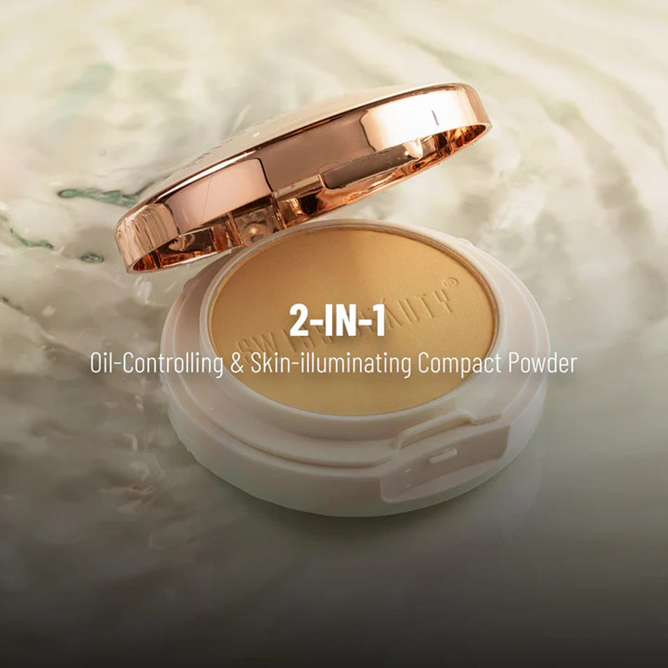 Swiss Beauty 2 In 1 Oil Control Compact Powder 2*10G