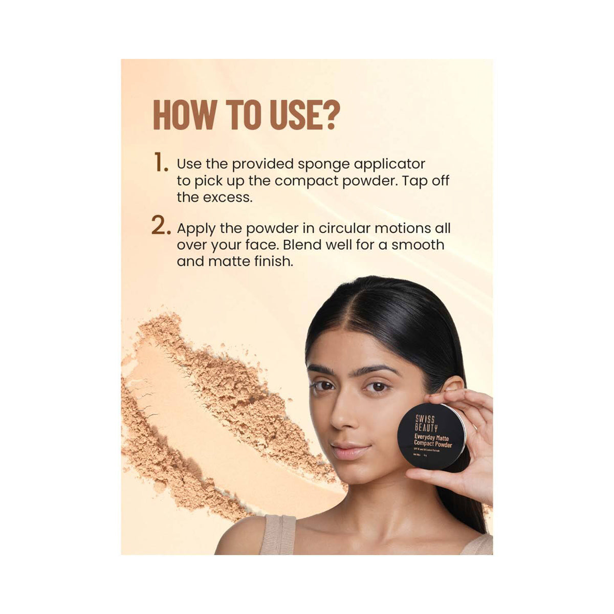 Swiss Beauty Everyday Matte Compact Powder 9G