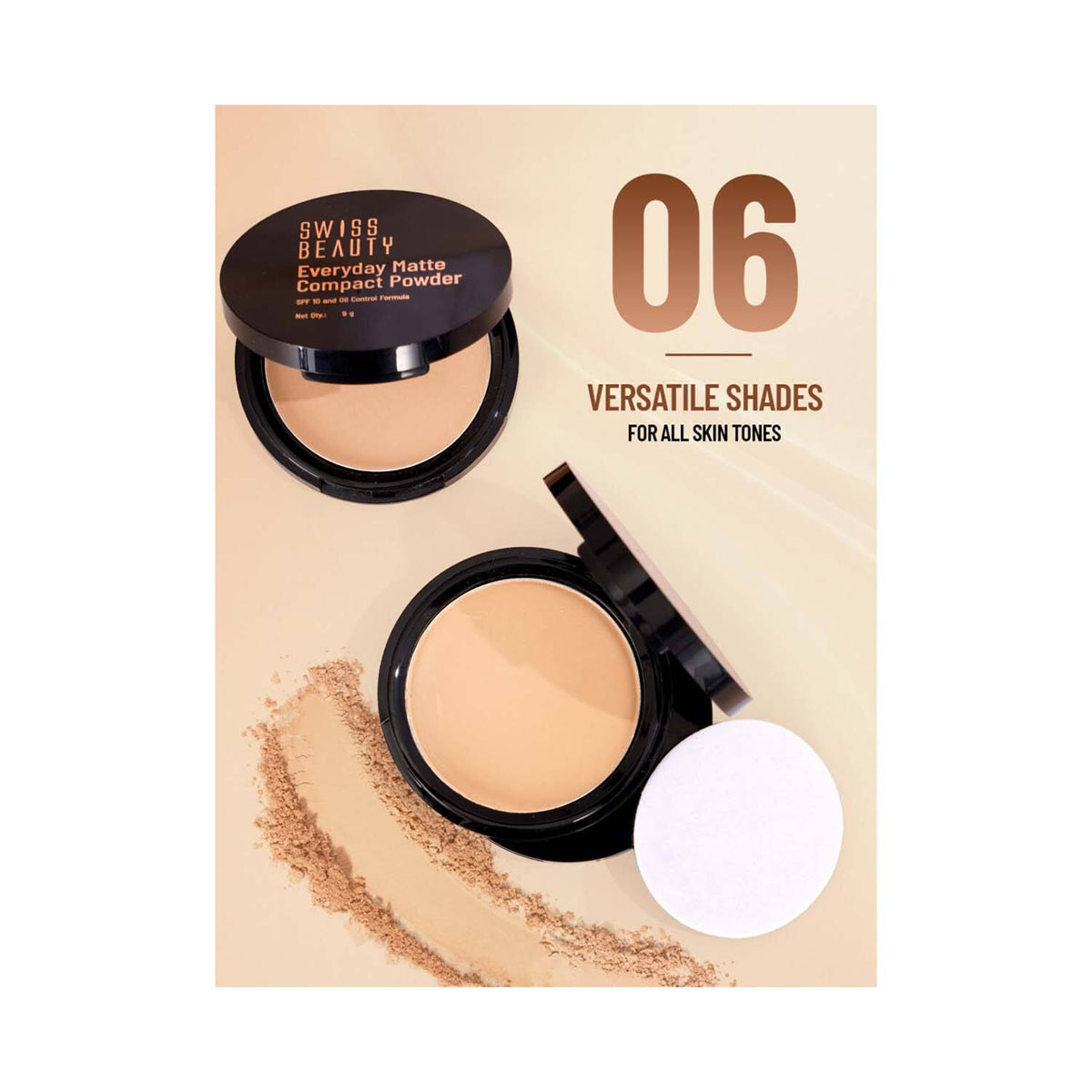 Swiss Beauty Everyday Matte Compact Powder 9G