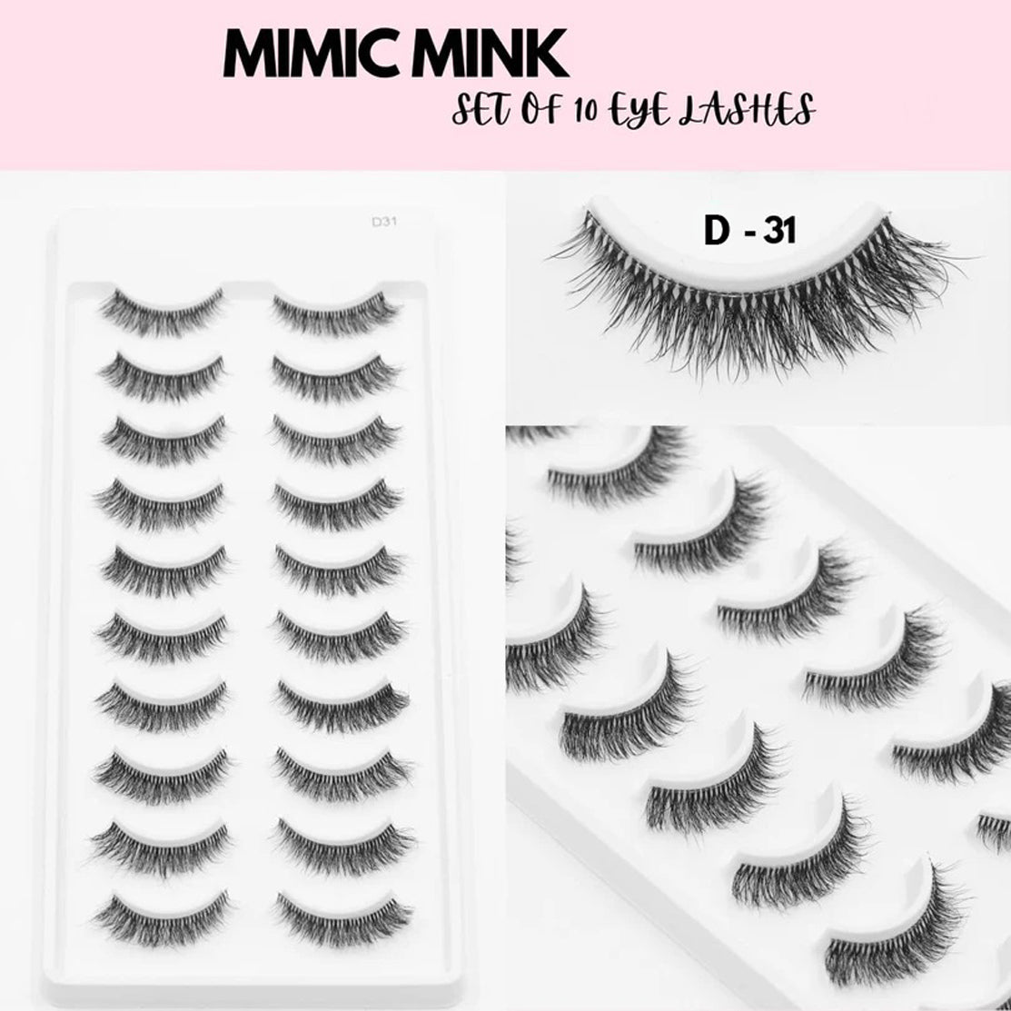 Mimic Mink 10 Pair Lashes